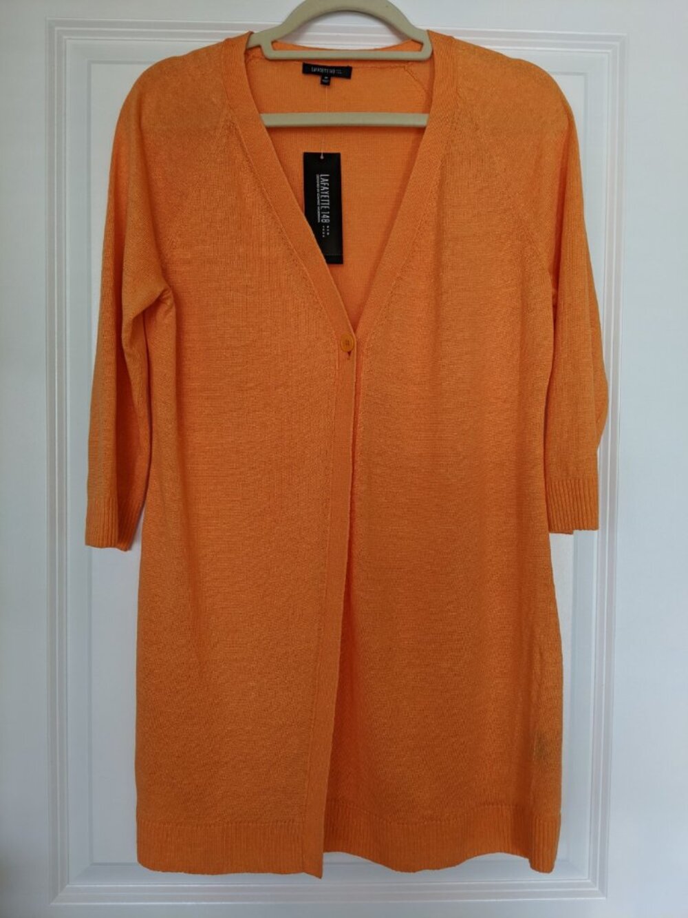 Lafayette 148 New York 100% Linen Cardigan Clementine NWT Size M